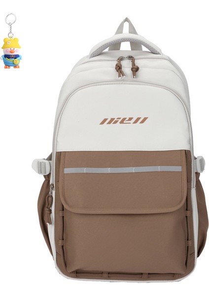 Sırt Çantası Kadın Okul Çantası Büyük Kapasiteli Sırt Çantası Moda Açık (Yurt Dışından)