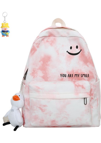 Büyük Kapasiteli Sırt Çantası Sırt Çantası Kız Üniversite Öğrencisi Okul Çantası Tuval Çanta Sırt Çantası (Yurt Dışından)