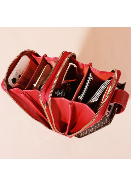 Moda Bayan Dokunmatik Ekranlı Cep Telefonu Çantası Çapraz Omuz Küçük Omuz Çantası Çok Fonksiyonlu Cep Telefonu (Yurt Dışından) fiyatları