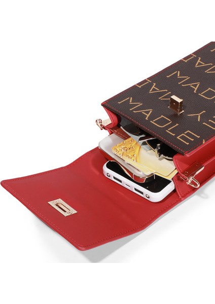 Moda Bayan Cep Telefonu Çantası Kontrast Renk Çapraz Omuz Küçük Omuz Çantası Çok Fonksiyonlu Cep Telefonu (Yurt Dışından) fiyatları