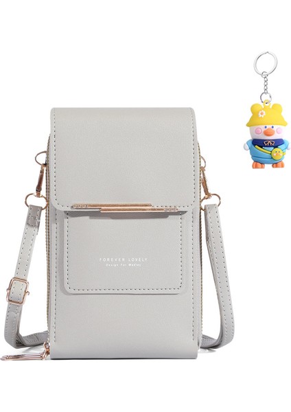 Cep Telefonu Çantası Crossbody Dokunmatik Ekran Çok Fonksiyonlu Basit Cüzdan Omuz Çantası Taşınabilir Kart (Yurt Dışından)