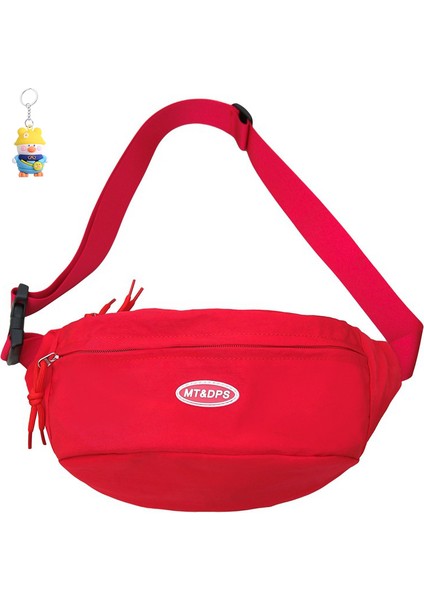 Göğüs Çantası Crossbody Çantası Kadın Gündelik Çok Yönlü Kanvas Crossbody Çantası Seyahat Bel Çantası Bisiklet Omuz Çantası (Yurt Dışından)