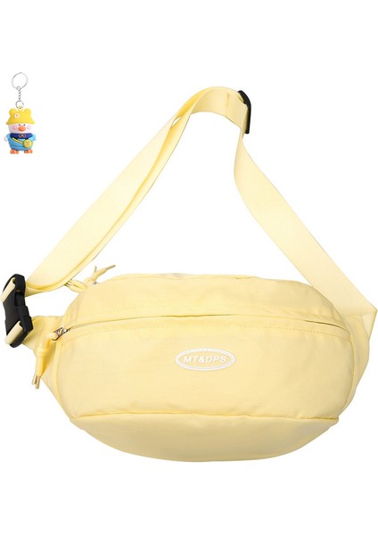 Göğüs Çantası Crossbody Çantası Kadın Gündelik Çok Yönlü Kanvas Crossbody Çantası Seyahat Bel Çantası Bisiklet Omuz Çantası (Yurt Dışından)