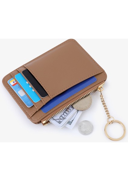 Bayanlar Kart Tutucu Basit Ince Çoklu Kart Yuvası Anahtarlık Kart Tutucu Kart Tutucu Para Cüzdanı (Yurt Dışından) modelleri