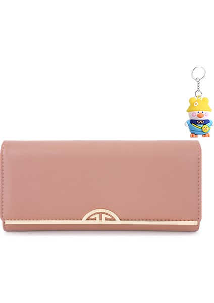 Uzun Cüzdan Kadın Üç Katlı Düşüş Çanta Çoklu Kart Yuvası Kart Tutucu (Yurt Dışından)