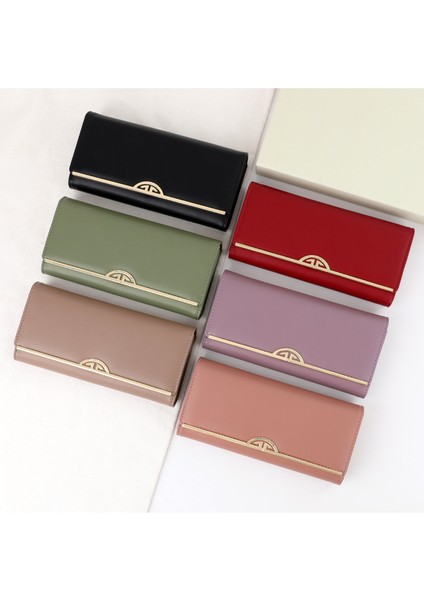 Uzun Cüzdan Kadın Üç Katlı Düşüş Çanta Çoklu Kart Yuvası Kart Tutucu (Yurt Dışından) fiyatları