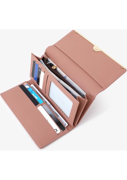 Uzun Cüzdan Kadın Üç Katlı Düşüş Çanta Çoklu Kart Yuvası Kart Tutucu (Yurt Dışından) fırsatları