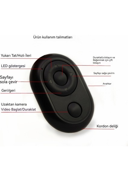 Çok Fonksiyonlu Bluetooth Selfie Canlı Kontrol Uzaktan Kumanda (Yurt Dışından) fiyatları