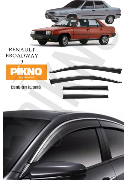 Renault Broadway 9 Kromlu Cam Rüzgarlığı 4'lü A+ Plus
