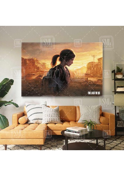 The Last Of Us Joel And Ellie Savaş Manzarası Oyun Yatay Kanvas Tablo