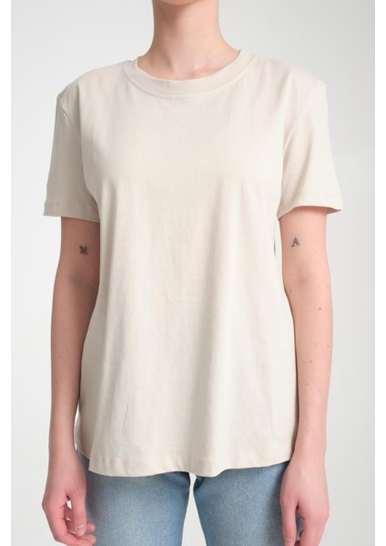 %100 Pamuk Kısa Kollu Bisiklet Yaka Basic T-Shirt fiyatları