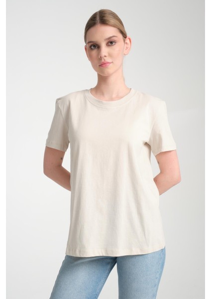 %100 Pamuk Kısa Kollu Bisiklet Yaka Basic T-Shirt fırsatları