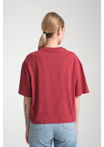 %100 Pamuk, Rahat Kesim, Bisiklet Yaka T-Shirt - Estetik Yazılı Tasarım indirimleri