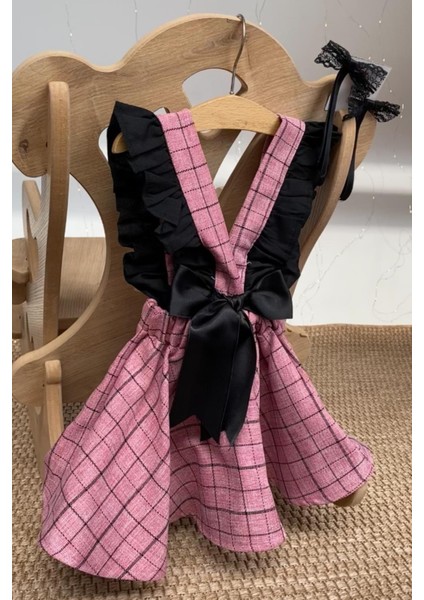 Kız Bebek Pembe Jile Toka Takım