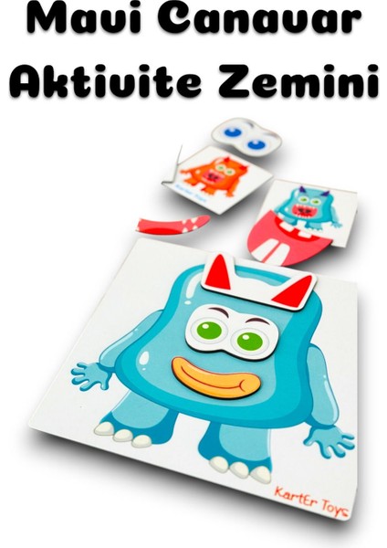 Hangi Canavar Zeka Oyunu, Canavar Yarat Oyun, Canavarlar Eğitici Oyuncak, Kodlama Ahşap Oyuncak