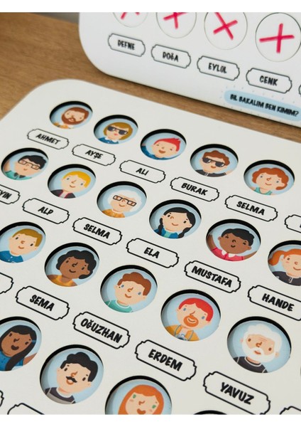 Ben Kimim,eğlenceli Tahmin Oyunu,kim Olduğumu Bul,ahşap Oyuncak Eğitici Oyuncak