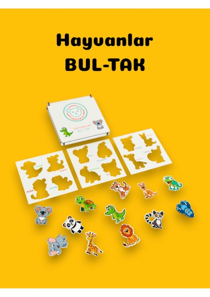 Hayvanlar Tak-Çıkar,hayvanlar Puzzle,eğlenceli Hayvanlar Bul Tak,eğitici Puzzle,ahşap Oyuncak