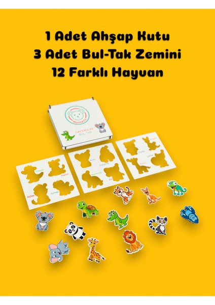 Hayvanlar Tak-Çıkar,hayvanlar Puzzle,eğlenceli Hayvanlar Bul Tak,eğitici Puzzle,ahşap Oyuncak