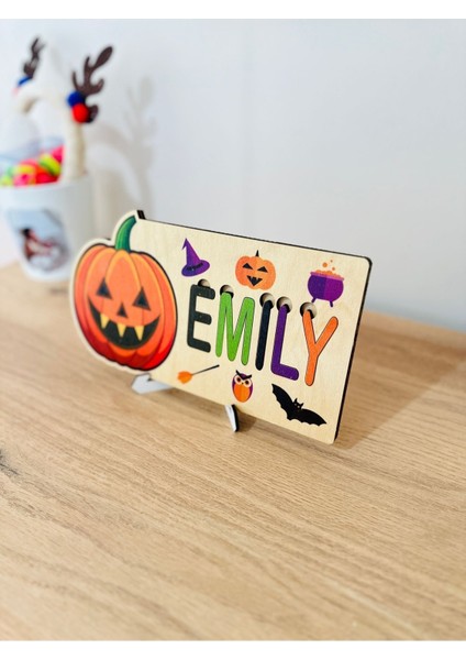 Halloven Isimlik, Hediye Isimlik, Eğitici Balkabağı Isimlik, Ahsap Isimlik, Cadılar Bayramı Isimlik modelleri