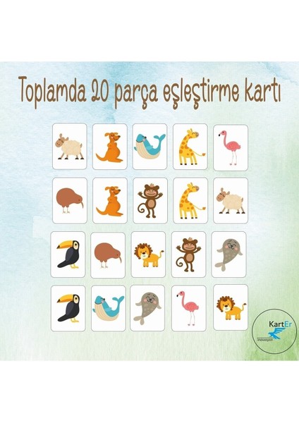 Zeka Kartları Esletirme Oyunu Hafıza Kartı Ahşap Eğitici Puzzle Oyuncak