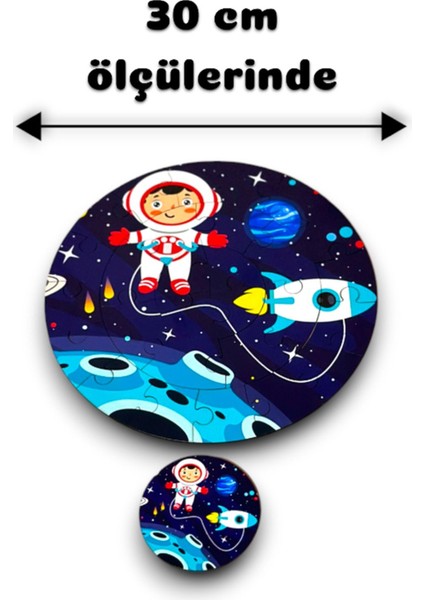 Gezegenleri Öğreniyorum 3lü Set ,uzay Meraklıları Için 3 Lü Set,ahşap 3lü Puzzle Seti