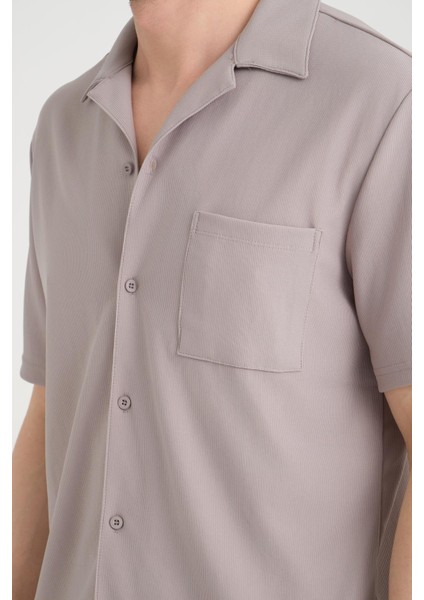 %100 Pamuk, Modern Tasarım Erkek Şort ve Cep Detaylı Gömlek Takımı fiyatları