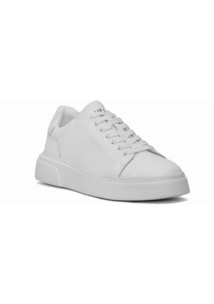 112230280 Tommy Erkek Deri Klasik Sneaker Beyaz