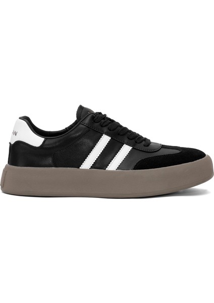 112230261 Samuel Erkek Deri Klasik Sneaker Siyah