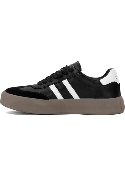 112230261 Samuel Erkek Deri Klasik Sneaker Siyah