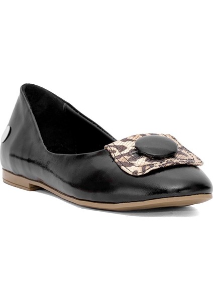 D25YA-7225 Kadın Deri Babet Siyah fiyatları