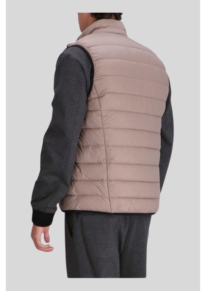 Su Geçirmez Regular Fit Dik Yaka Erkek Yelek Yeşil