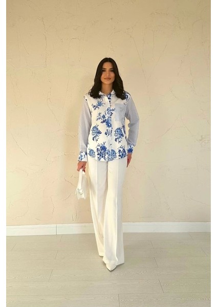 Mavi Garnili Gömlek