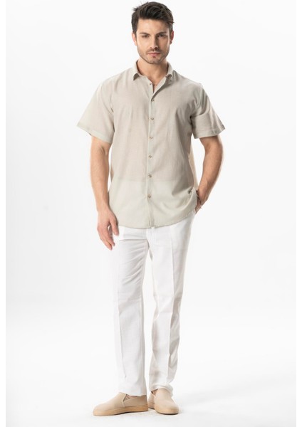 Kısa Kol Poplin Akdeniz Erkek Yazlık Gömlek Taş Tas indirimleri