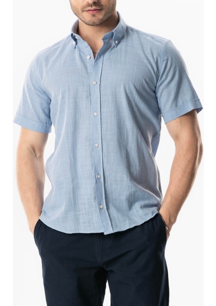 Ada Şile Bezi Kısa Kol Yazlık Erkek Gömlek Siyah 3003 fırsatları