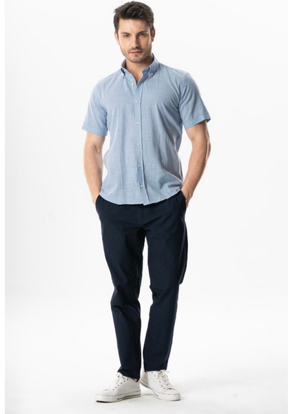 Ada Şile Bezi Kısa Kol Yazlık Erkek Gömlek Siyah 3003 indirimleri