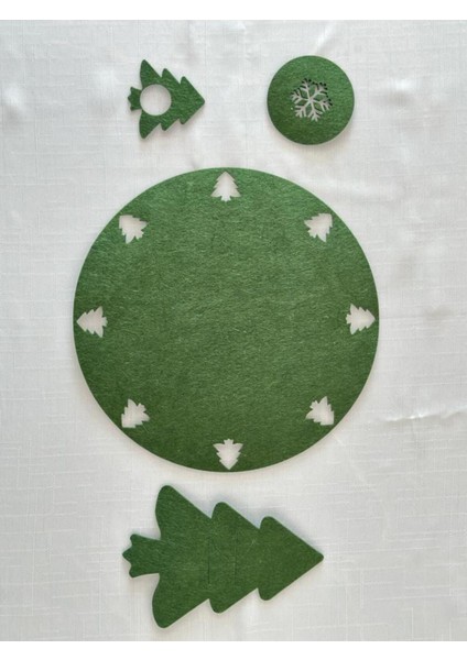 Yılbaşı Temalı Supla Seti, Yılbaşı Yemek Seti, Yılbaşı Sofra 12 Kişilik Yeşil indirimleri