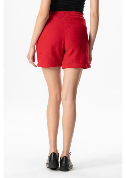 Inci Bağlamalı Yazlık Müslin Şort Indigo Indg fiyatları