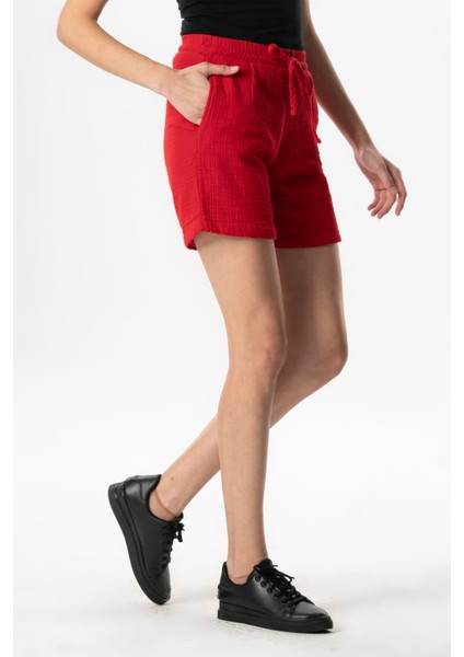 Inci Bağlamalı Yazlık Müslin Şort Indigo Indg modelleri