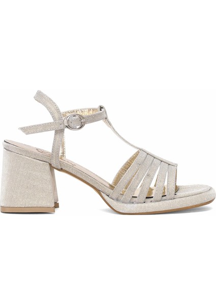 25BY222.406T Kadın Klasik Topuklu Ayakkabı Altın