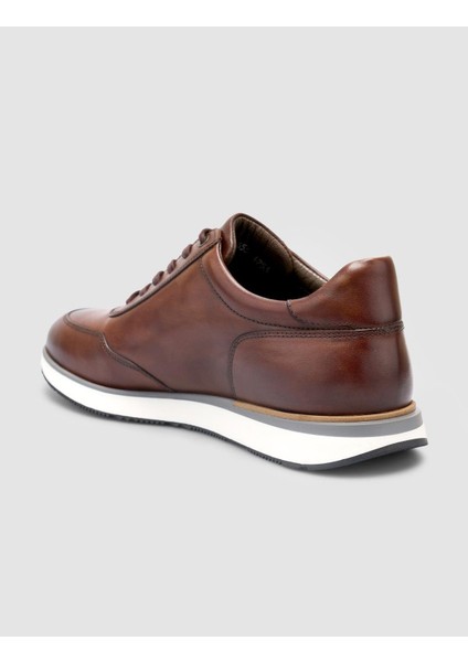 %100 Hakiki Deri Kahverengi Bağcıklı Erkek Spor Ayakkabı indirimleri