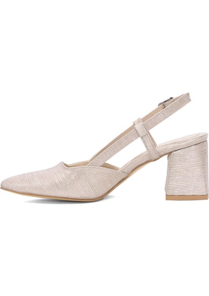 Elit MST1901LKADIN Klasik Topuklu Ayakkabı Altın modelleri