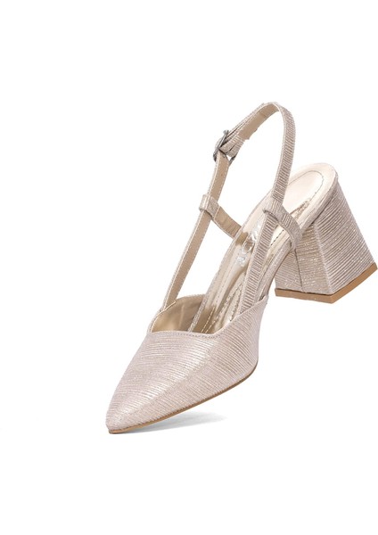 Elit MST1901LKADIN Klasik Topuklu Ayakkabı Altın fırsatları