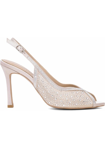 25BY60.5752 Kadın Klasik Topuklu Ayakkabı Bej