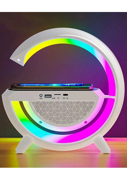 G Speaker Kablosuz Şarj Özellikli Bluetooth Hoparlör Gece Lambası