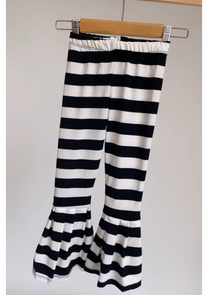 KIZ ÇOCUK ÇİZGİLİ TAYT / LACİVERT fiyatları