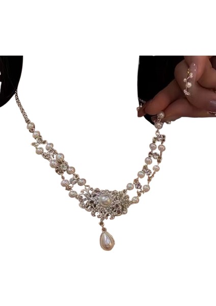 Punk Ağır Ağırlık Çok Katmanlı Püsküllü Yaka Zinciri (Yurt Dışından)