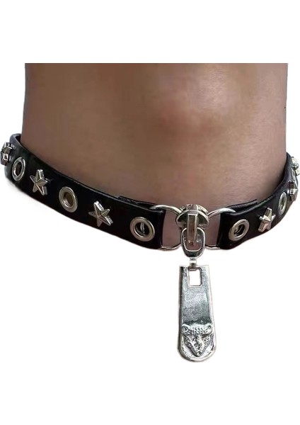 Punk Ağır Ağırlık Çok Katmanlı Püsküllü Yaka Zinciri (Yurt Dışından)