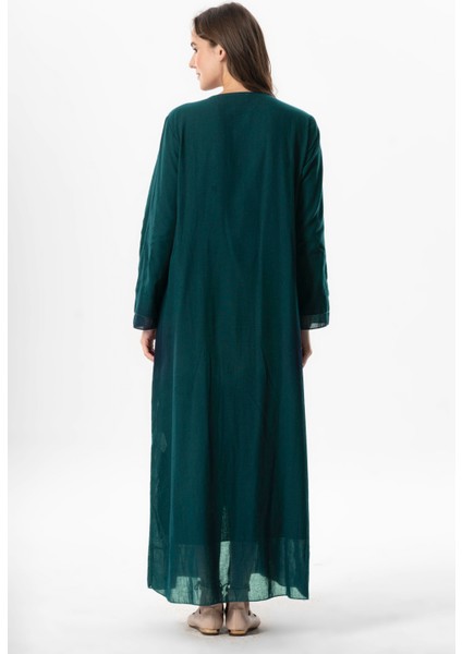 Uzun Kol Vual Tülay Nervürlü Yazlık Ferace Petrol Ptrl fiyatları