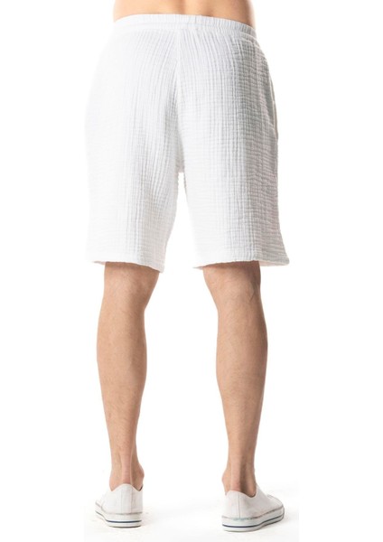 Beli Lastikli Multi Diz Üstü Müslin Erkek Yazlık Şort Gri Gri fiyatları