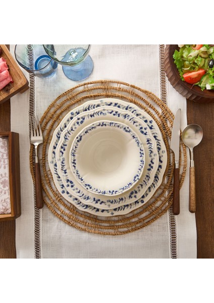 Kitchen Blueness 24 Parça Yemek Takımı - Renkli